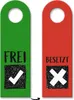 10x Frei - Besetzt Türhänger Türanhänger Türschild Schild Produktbild-Vorschau 1