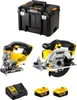 A collection of DeWALT power tools and accessories arranged on a white background. Produktbild-Vorschau