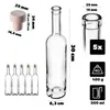 KADAX glazen flessen, 500 ml, 5 stuks, likeurflessen met Productafbeelding-voorbeeld 3