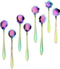 Blumenlöffel-Set, Regenbogen-Blumen-Tee-Teelöffel 8er-Set Produktbild-Vorschau 1