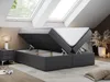 Boxspringbett ohne Kopfteil mit Bettkasten, niedriges Produktbild-Vorschau 2