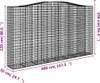 vidaXL Gabionen mit Hochbogen 6 Stk. 400x50x220/240cm Produktbild-Vorschau 6