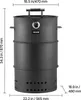 VEVOR forno per affumicatura, 470 mm, griglia a carbone, Anteprima dell’immagine prodotto 8