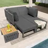 Set da giardino Fliek 7 pezzi, divano angolare con Anteprima dell’immagine prodotto 4