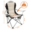 Chaise pliante DELUXE - beige  - Chaise de camping et de Voir les images du produit 2
