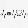 Spreadshirt Baby 2026 EKG Herzschlag Kurzarm Tages Baby Produktbild-Vorschau 2