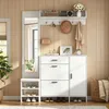 STILVORA Garderobe met schoenenkast, spiegel en Productafbeelding-voorbeeld 2