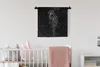 MuchoWow® Wandteppich Wandbehang Goldener Papagei auf einem Produktbild-Vorschau 1