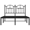 Bettgestell mit Kopfteil Metall Schwarz 120x200 cm Produktbild-Vorschau 3