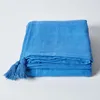 HOMESCAPES Tagesdecke Rajput, 100% Baumwolle, blau, 150 x Produktbild-Vorschau 2