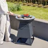 Braciere barbecue con vano portaoggetti, Ø59cm , Nero Anteprima dell’immagine prodotto 3