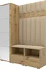 Garderoben-Set Nela II LUX mit Spiegel, gepolsterte Produktbild-Vorschau 1