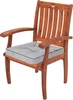 A wooden garden chair with a gray cushion. Náhled obrázku produktu