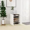 vidaXL Scarpiera bianca 60x35x70 cm Materiale a base di Anteprima dell’immagine prodotto 5
