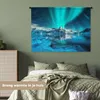 MuchoWow® Wandteppich Wandbehang Nordlicht - Eis - Schnee - Produktbild-Vorschau 4