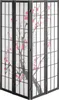 A four-panel folding room divider with a Japanese cherry blossom design. Voir les images du produit