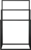 vidaXL Handtuchständer Schwarz 48x24x79 cm Eisen Produktbild-Vorschau 3