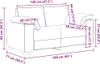 Sofa dwuosobowa Ciemnoszara 160x77x82 cm Aksamit Podgląd zdjęcia produktu 10