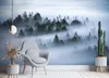 Vlies fototapete Wald im Nebel 100x70 cm Feeby Grau inkl. Produktbild-Vorschau 2