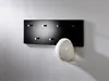 HAKU Wandgarderobe chrom, schwarz - MDF, Metall, B/H/T: Produktbild-Vorschau 3