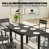 Outsunny Gartentisch Ausziehbarer 80/160 x 80 cm Aluminium Produktbild-Vorschau 5