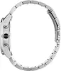 Side view of a silver Hugo Boss watch with a black logo on the side. Produktbild-Vorschau