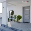KOTARBAU® Blumenkübel Höhe 26 cm ⌀ 30 cm Blumentopf Weiß Produktbild-Vorschau 2