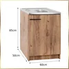 Stamar | Küchenschrank, mit Spüle und Armatur, Goldene Produktbild-Vorschau 6