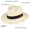 Eleganter original Panama Hut UV-Schutz 50+ von Hut-Breiter Infografik Produktbild-Vorschau