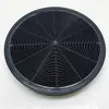 A round, black carbon filter is shown from a top-down angle on a white background. Anteprima dell’immagine prodotto