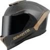 Bogotto Phantom Carbon Helm, schwarz/gold, M Produktbild-Vorschau 3