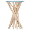 vidaXL Couchtisch mit Glasplatte 35x35x50 cm Massivholz Produktbild-Vorschau 6