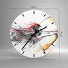 Wanduhr - Rund - Glasuhr - Bogen Pfeil Ziel Genauigkeit - Produktbild-Vorschau 3