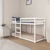 vidaXL Etagenbett Weiß 80x200 cm Massivholz Kiefer Produktbild-Vorschau 3