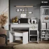 Biurko Vicco Adela Biały wysoki połysk 115 x 55 cm z 3 Podgląd zdjęcia produktu 6