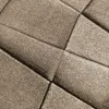 Dywan geometryczny wzór brązowo-beżowy do salonu sypialni Podgląd zdjęcia produktu 2