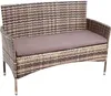 Gartenbank Rattan Gartenmöbel 2-Sitzer Rattanmöbel Sitzbank Produktbild-Vorschau 4