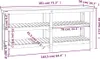 vidaXL Banco da lavoro 181x50x80 cm in legno di pino Anteprima dell’immagine prodotto 11
