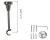 Gardinenstange Set Edelstahl Look Metall Ø 19mm zur Produktbild-Vorschau 2