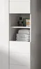 Badezimmer Hochschrank "Larik" in weiß Hochglanz Badschrank Produktbild-Vorschau 3