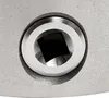 A close-up view of a square opening in a metal chuck, likely part of a lathe or drill press. Podgląd zdjęcia produktu