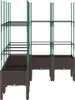 vidaXL Pflanzkübel mit Rankgitter Braun 160x120x142,5 cm PP Produktbild-Vorschau 4