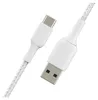 Belkin CAB002BT0MWH, 0,15 m, USB A, USB C, Weiß Produktbild-Vorschau 3
