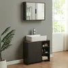 Spiegelschrank 'Trond' mit 2 Türen Wandmontage 50 x 60 x 15 Produktbild-Vorschau 4