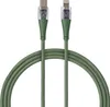 QUALO Transparentes Nylonkabel USB-C – Lightning 1,5 m 2,4A Produktbild-Vorschau 1