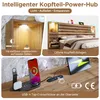 MODFU Doppelbett Bettgestell 160x200 cm mit LED-Downlights Produktbild-Vorschau 4