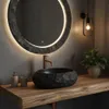 Lavabo Da Appoggio Rea Mika Black Anteprima dell’immagine prodotto 4