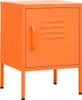 vidaXL Comodino arancione 35x35x51 cm in acciaio Anteprima dell’immagine prodotto 2