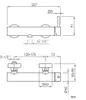 SANYCCES LOOP Einhebel Brausebatterie mit Brausehalter, Produktbild-Vorschau 2