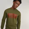 G-star Stacked Old Skool Logo Sweatshirt Grün M Herren Grün Produktbild-Vorschau 5